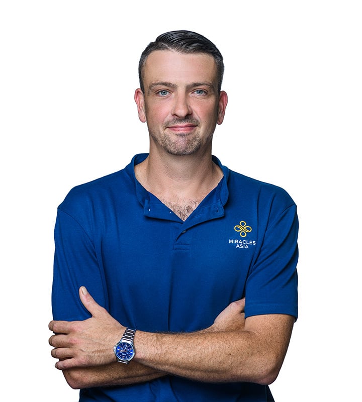 Marcus Scheurer is the Operations Manager at Miracles Asia in Phuket, Thailand